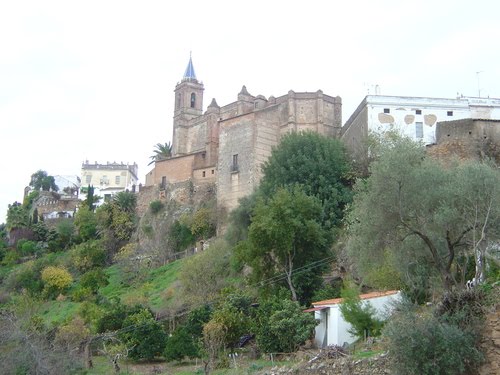 Iglesia de Zufre, vista desde las Peñuelas.