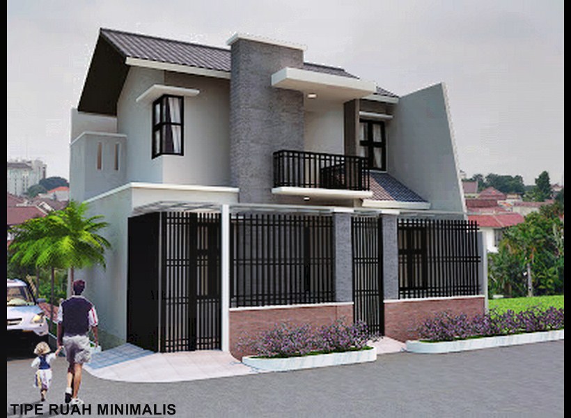 home design interior singapore: Rumah Minimalis 2 Lantai atau Tingkat Dua