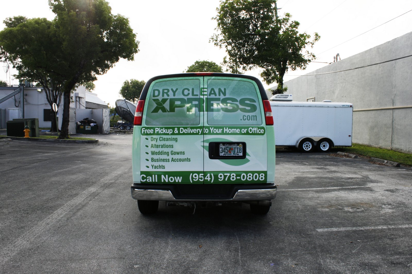 Dry Cleaners car wrap for Dry Clean Xpress in Margate, Florida by 3M