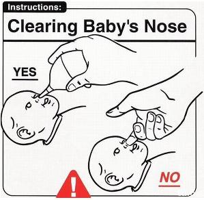 using a bulb syringe
