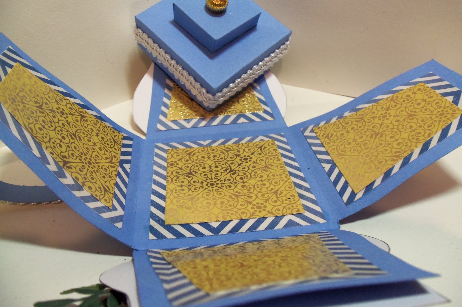 Kathy's Double K Krafts Tea Pot Exploding Box