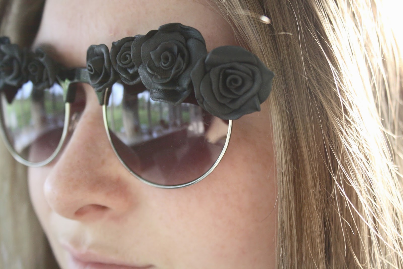 Trends With Benefits DIY Rose Sunglasses