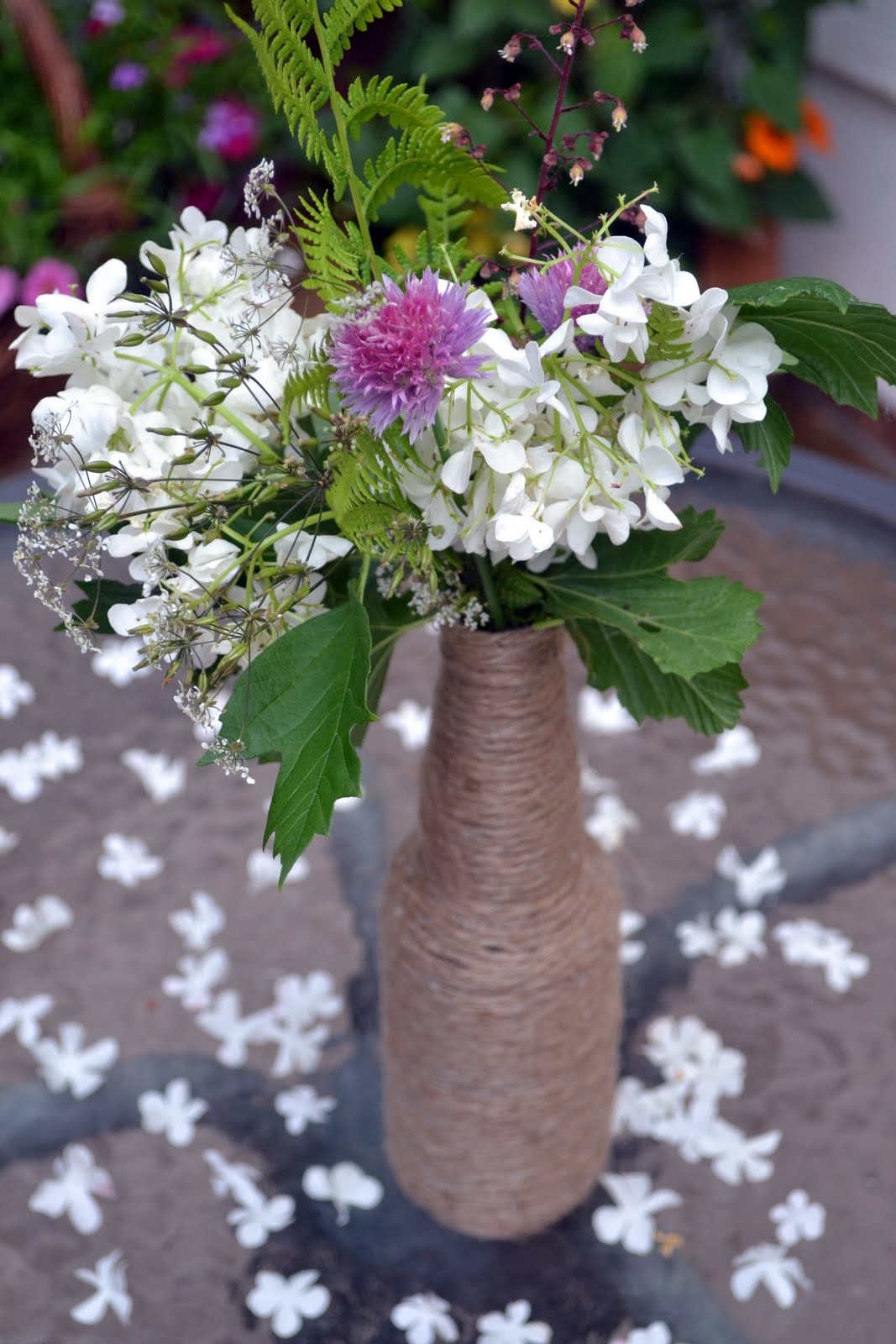 P S Diy Twine Bottle Vases