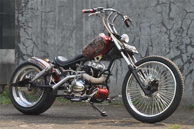 Modifikasi Honda GL 100 Ceper ala Harley Dafidson - Lintas Berita