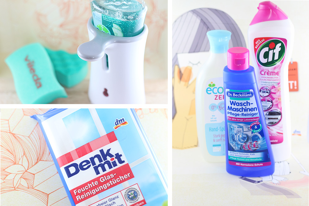 DM Haushaltsbox - Vileda, Dettol Seifenspender, Cif, DM Denk mit, Dr. Beckmann und ecover