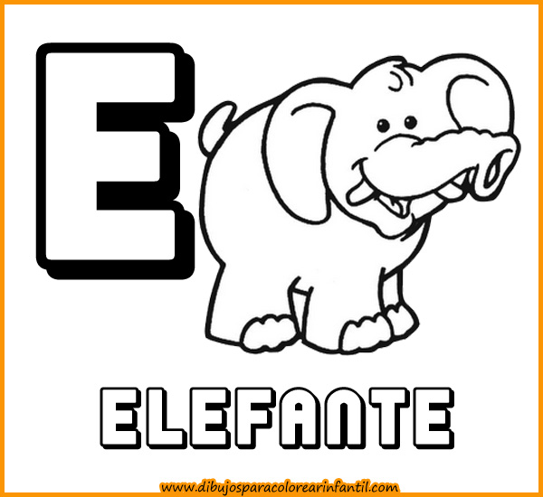 Animales+Con+La+Letra+E http://www.dibujosparacolorearinfantil.com/2012/03/laminas-para-colorear-abecedario-de_16.html