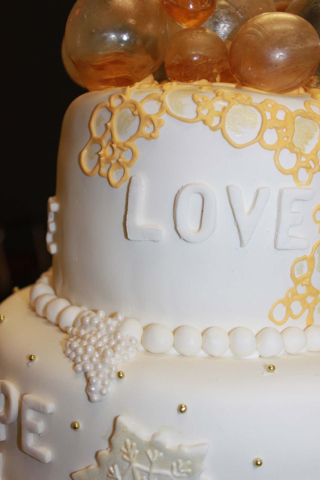 Crumbs Faith Hope Love wedding cake