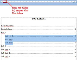 Mengatur Daftar Isi Mengatur Daftar Isi