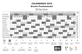 Calendário 2015 - Educação Fundamental
