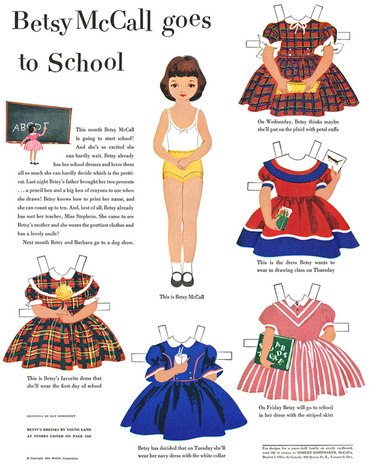 old school paper dolls