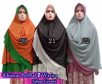 Grosir jilbab bolak balik murah 2 warna