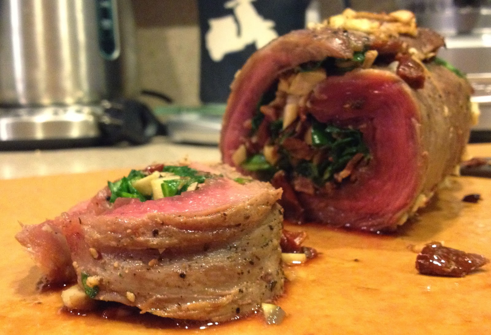 The Paleo Review Garlic Topped Flank Steak Roulade from Make Ahead Paleo