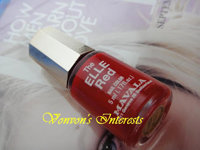 Magazine Freebies September 2011: Elle - MAVALA Nail Polish in Red