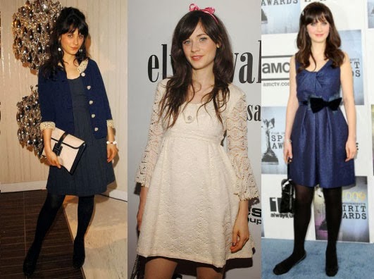 Cute Vintage Outfits on Zooey Deschanel Cute Vintage Outfits on Zooey Deschanel