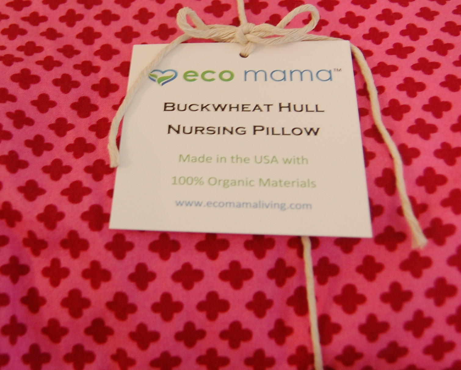 Eco Mama Organic Buckwheat Hull Nursing Pillow Review Giveaway
