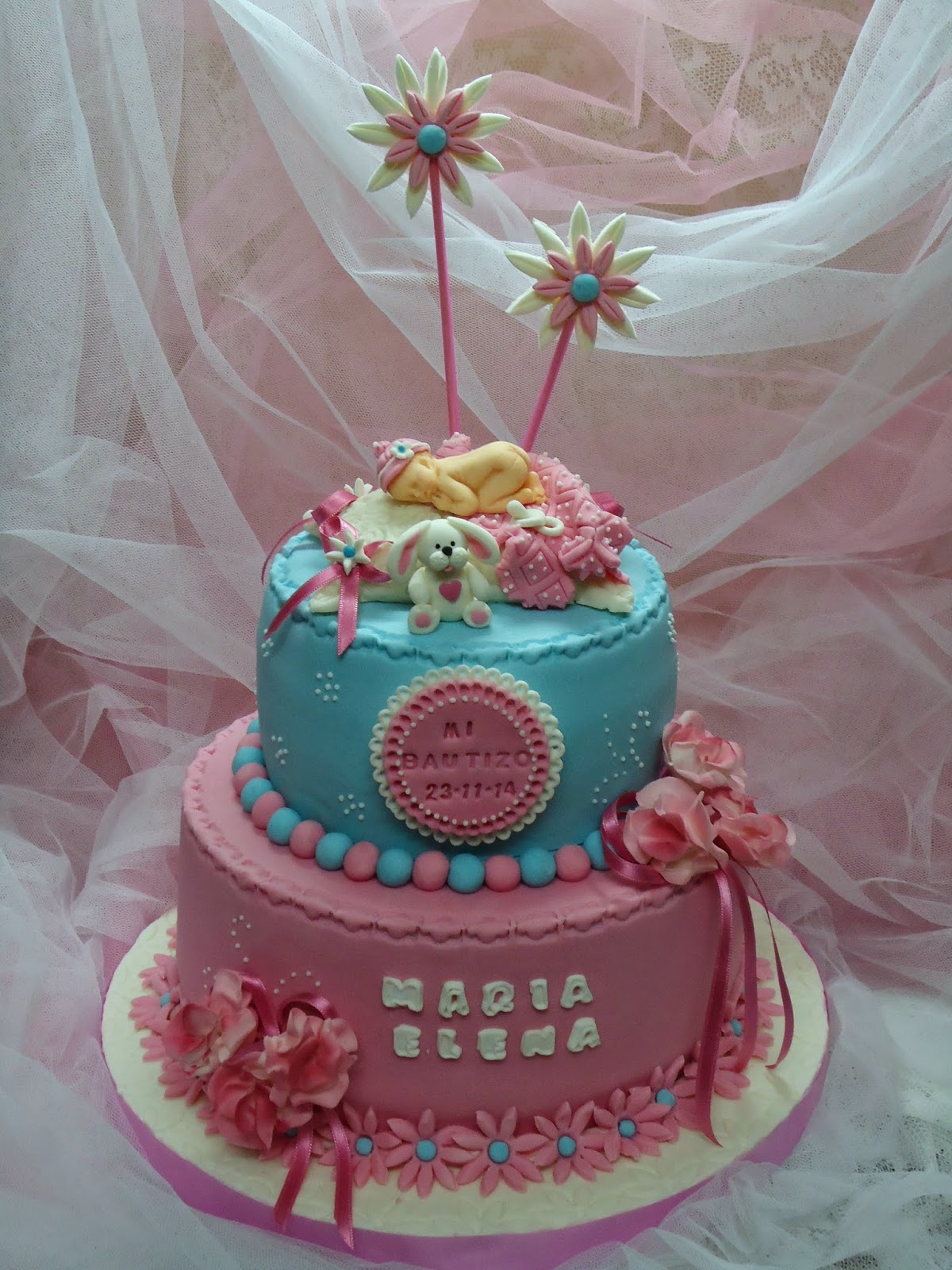 Pasteles Isabella: TARTA DE BAUTIZO