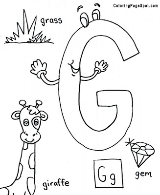Letter G Coloring Pages