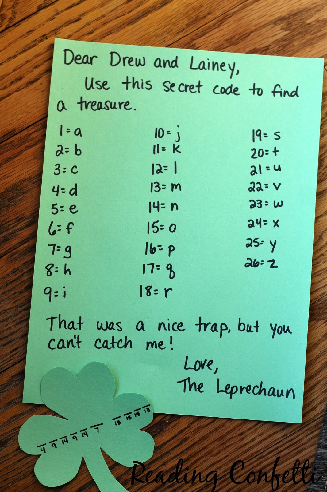 Secret Code Treasure Hunt