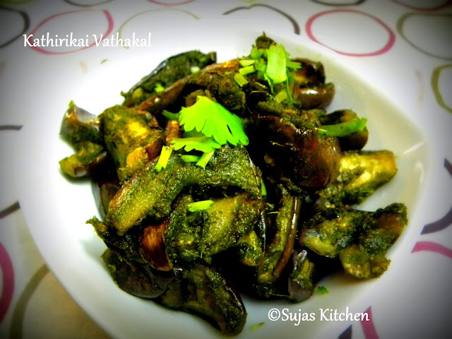 Chettinaad Kathirikai Vathakal (Sauteed Brinjal)