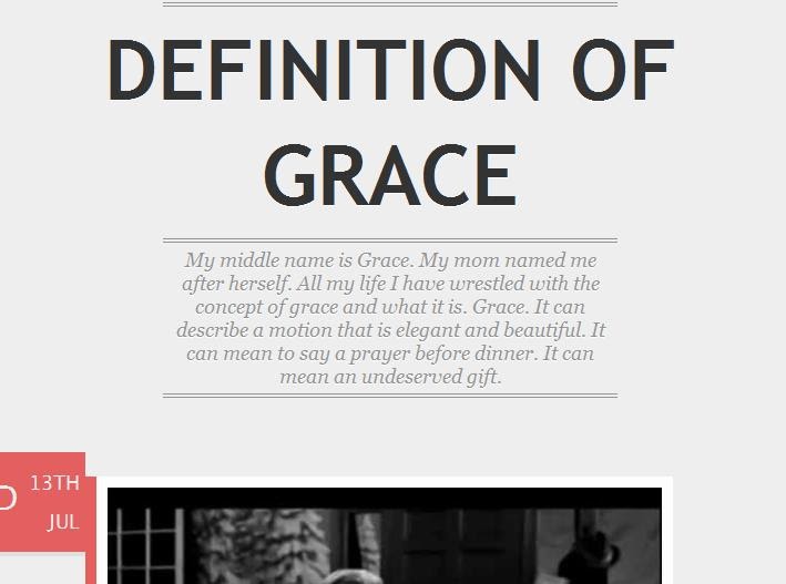 what does grace mean