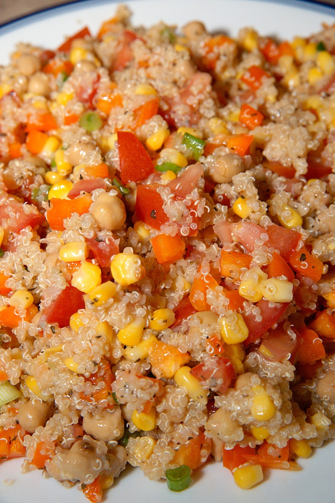 Savory Sweet and Satisfying Quinoa Vegetable Salad with Lemon Basil
