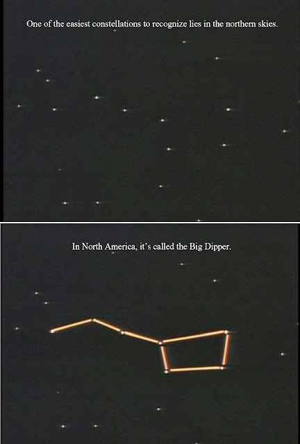 Carl Sagan discussing stars and constellations.