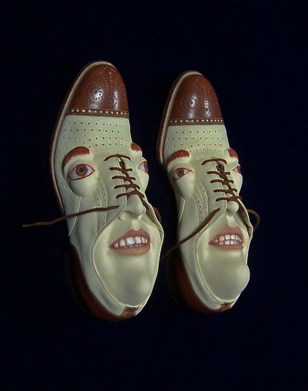 Creative Shoe Face Sculptures Spicytec