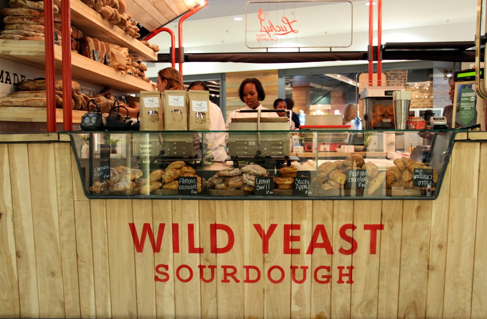 Under our own olive tree When in Pretoria.. Lucky Bread Company