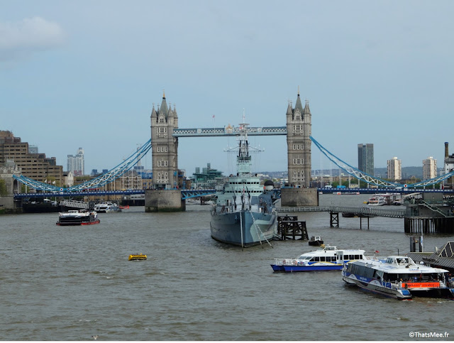 vue de Tower Bridge depuis London Bridge, Londres