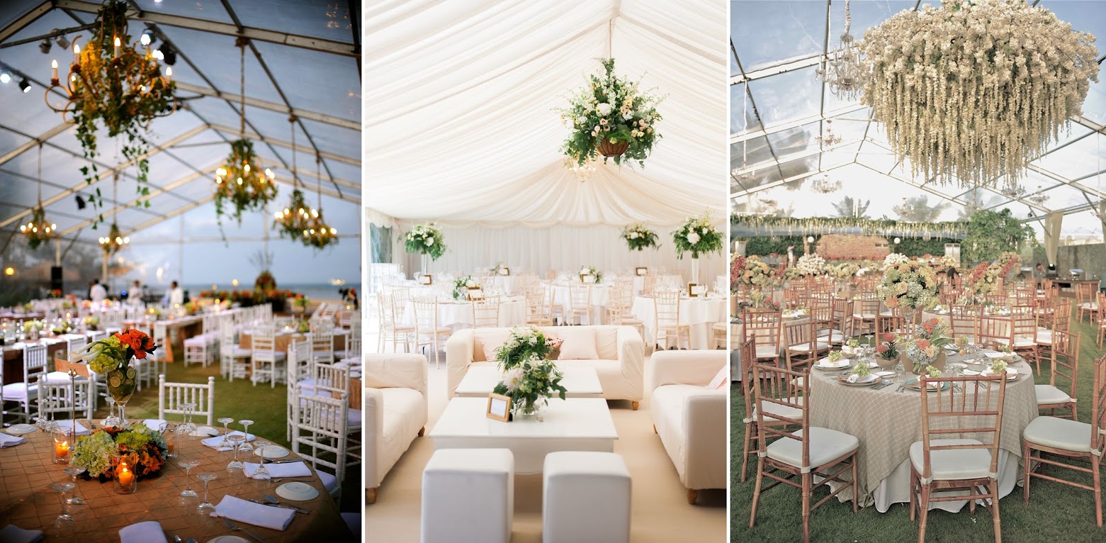 Wedding Tent Decoration Steve S Decor That Of A Grand Glamorous Oversized Chandelier But It Does Not Have To Be Like Here Is Pretty Hanging Flower As Your Other Option