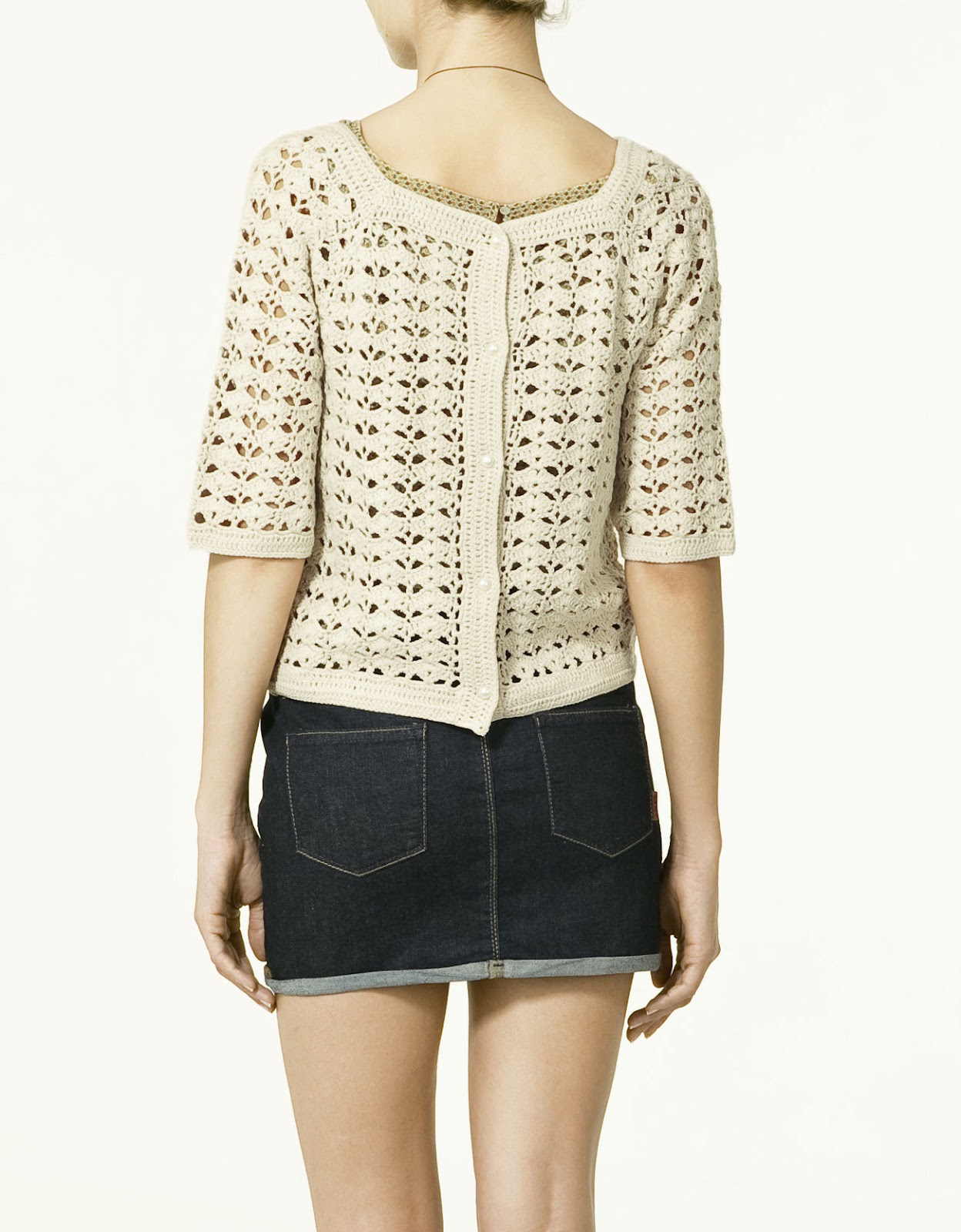 Crochetemoda Blog Blusa de Crochet Zara