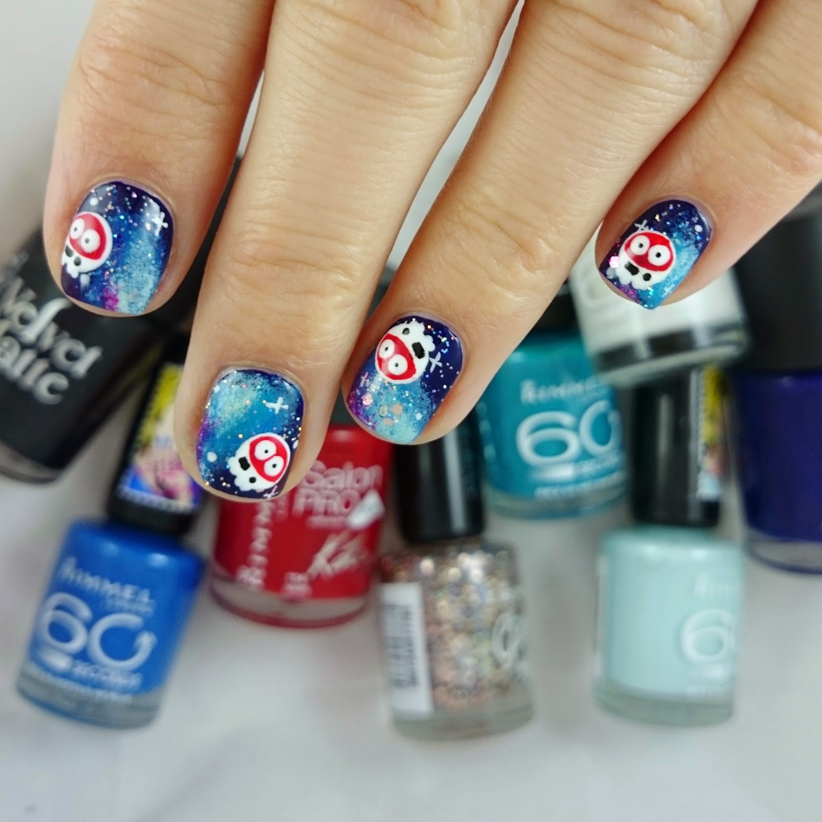 Red Nose Day Nail Art