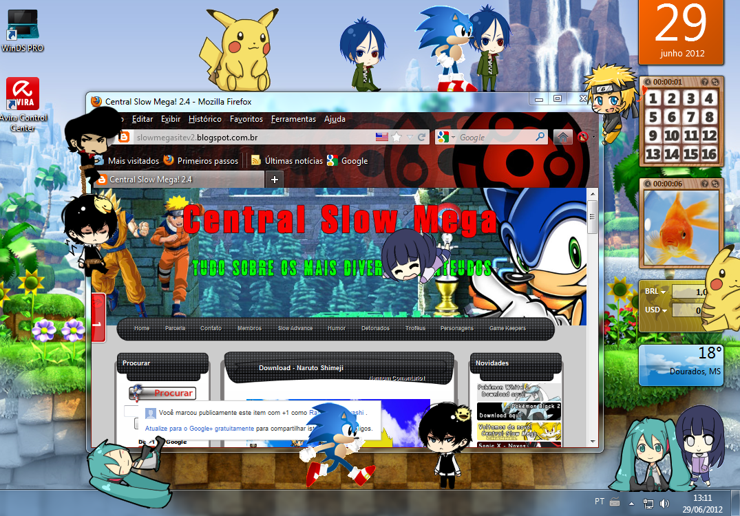 Team Sonic Speed Shimejis