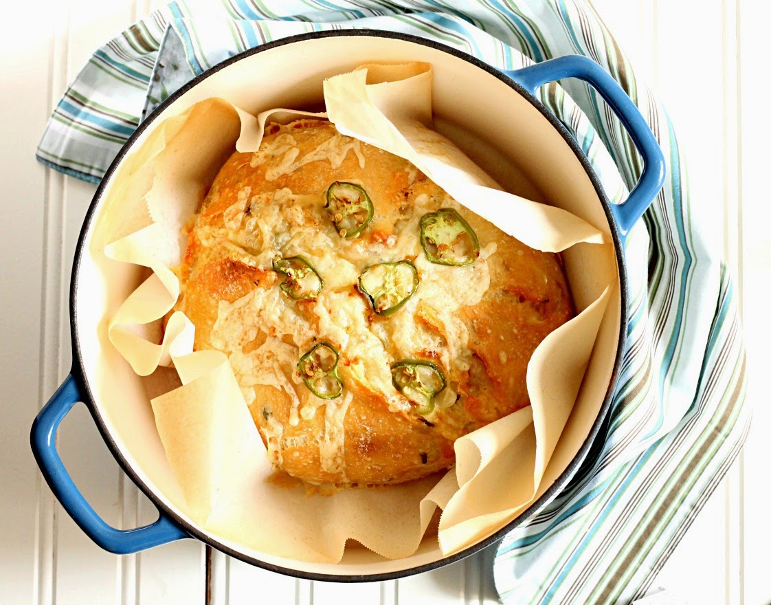 Cheesy Jalapeno Dutch Oven Bread GayLeaMom