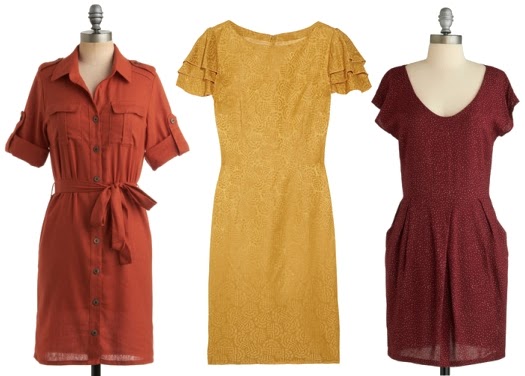 fall color cocktail dresses
