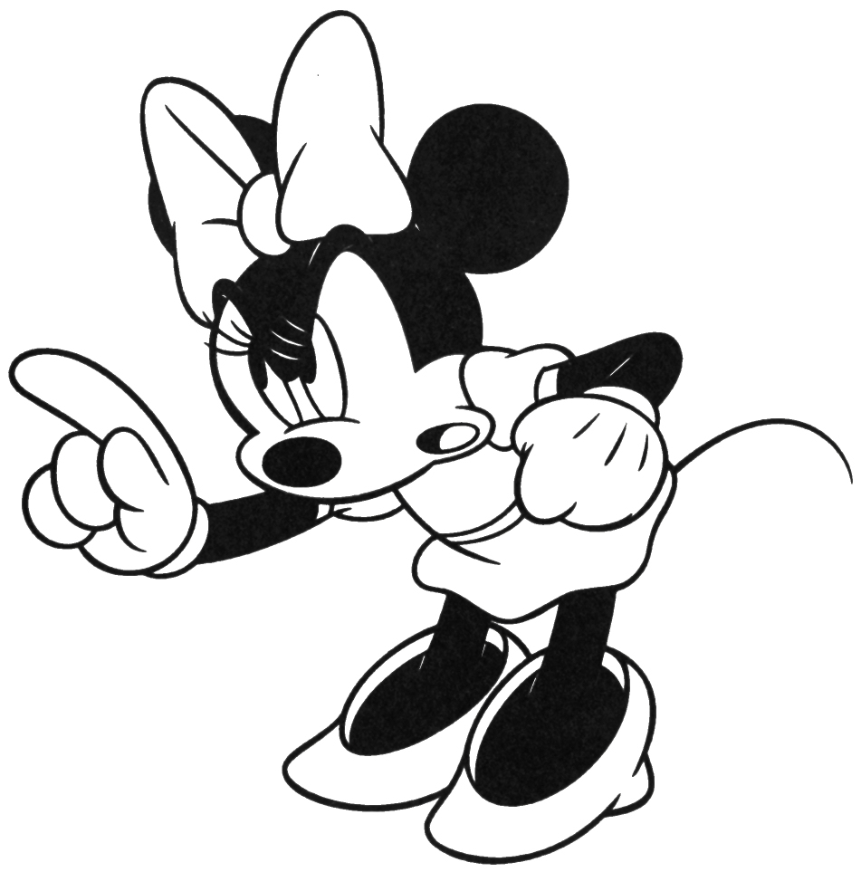 Jogos do Homem de Ferro: Desenhos da Minnie para imprimir e colorir