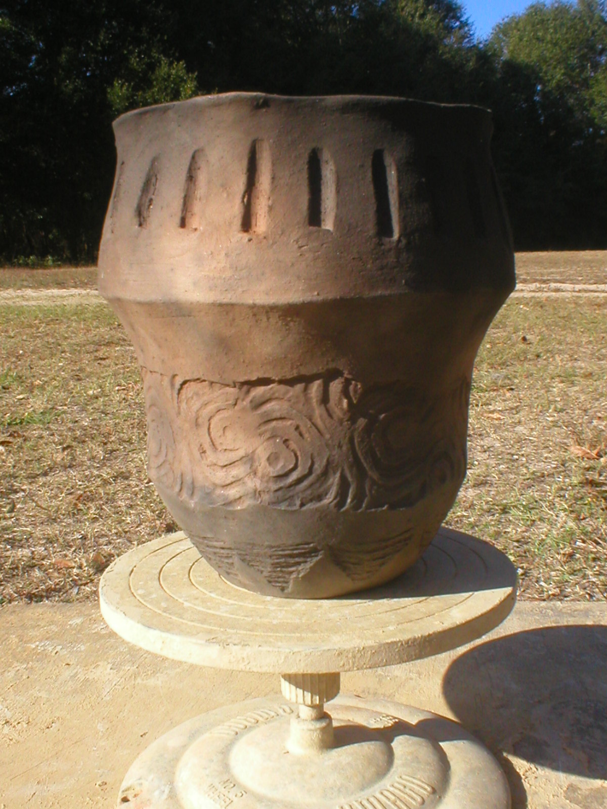 Richard Christopher Patterson Artist/Potter Stamped Pots and Pottery Shards