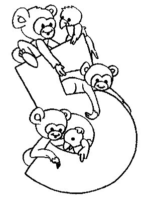 desenho para colorir do número 5 desenhos para pintar e imprimir