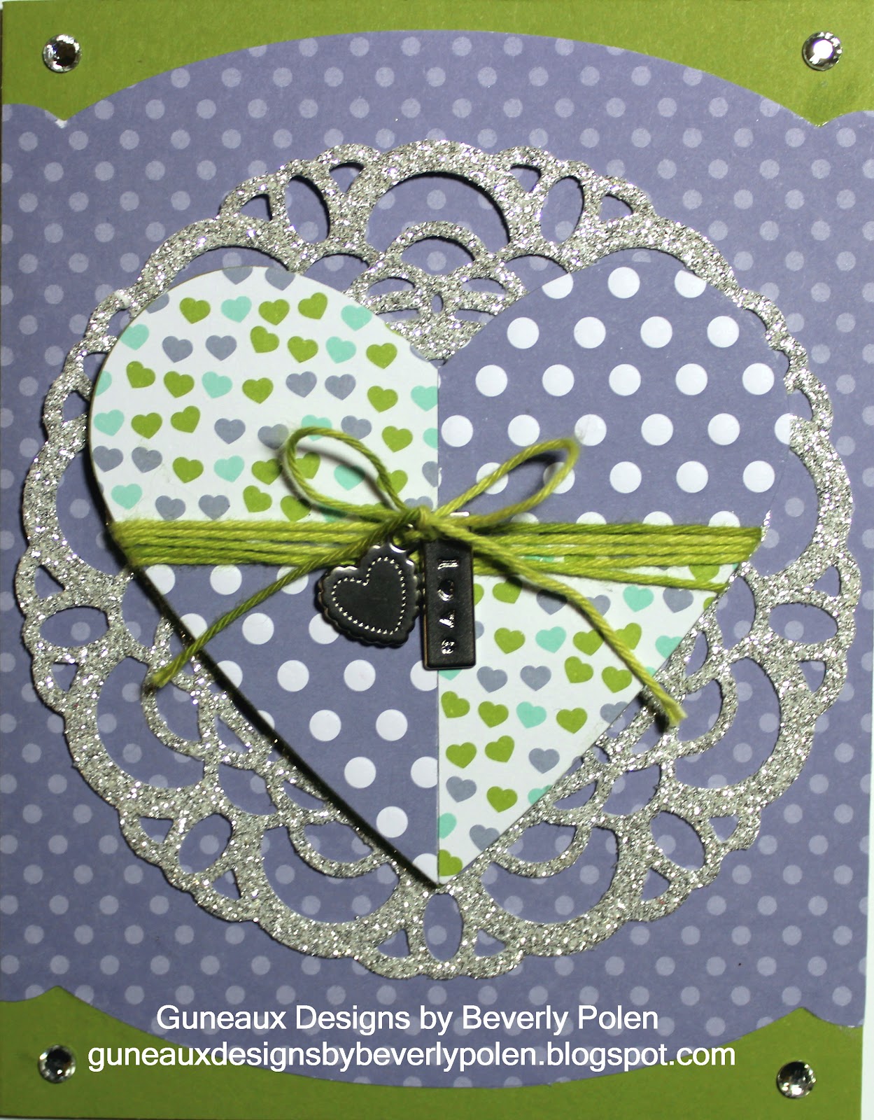 Guneaux Designs by Beverly Polen Stampin' Up! Large Paper Doily Die