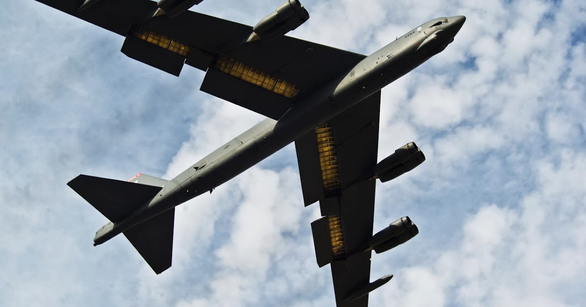 B-52H Stratofortress Strategic Bomber Flies over Minot Air ...