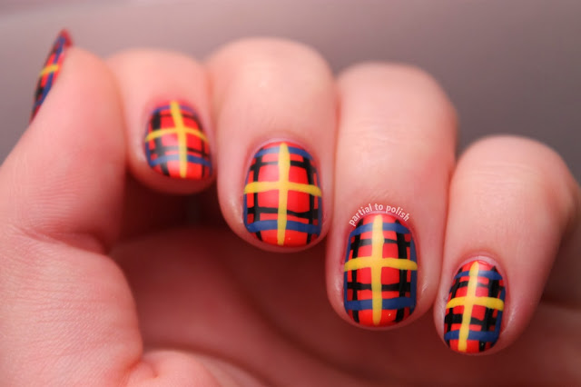 Plaid/Flannel Nail Art