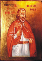 Sfantul cuvios Arsenie Boca Sfantul Arsenie Boca, icoana pictata pe lemn