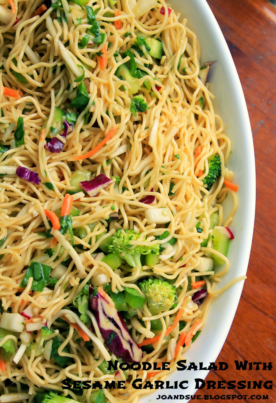 Jo and Sue Noodle Salad With Sesame Garlic Dressing