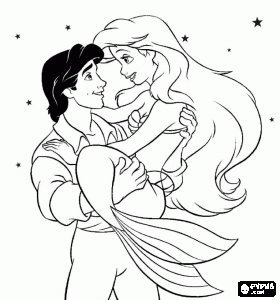 ariel printable coloring pages