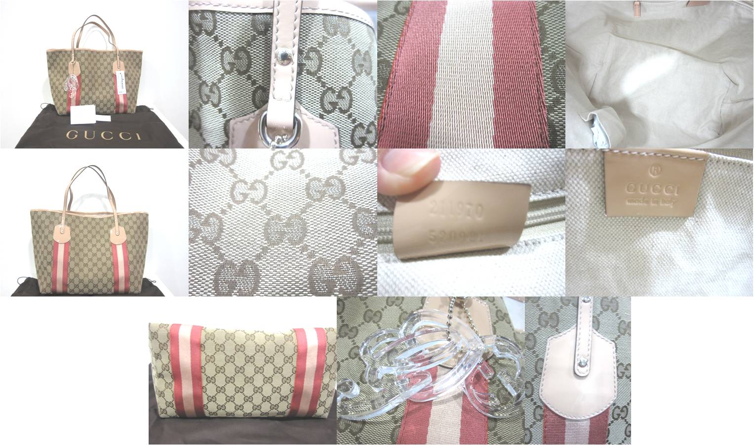 GUCCI CORAL LARGE JOLIE TOTE 041106 BRAND NEW GUCCI CORAL LARGE JOLIE TOTE 041106 BRAND NEW