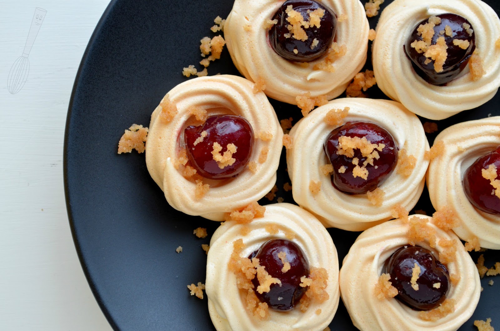 Cherry Cobbler Meringues Searching for Dessert