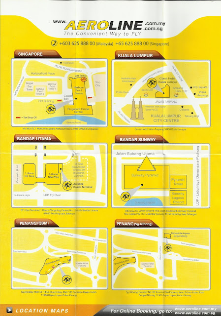 Aeroline Coach Location Maps - Leaflet