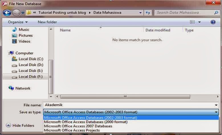 video membuat data penduduk menggunakan ms access 2007