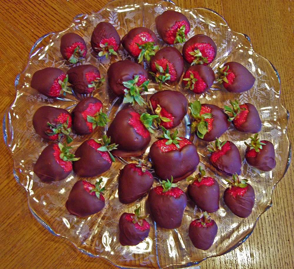 strawberries platter