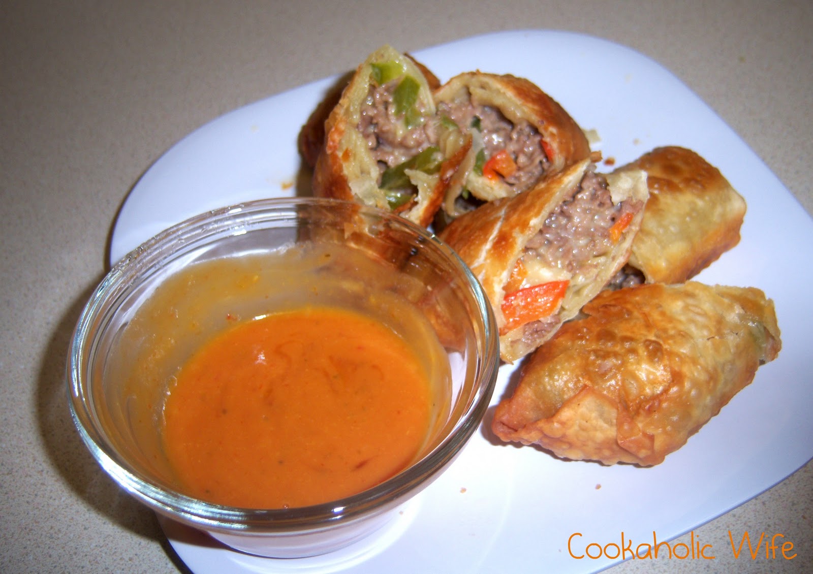 Philly Cheesesteak Spring Rolls Cookaholic Wife